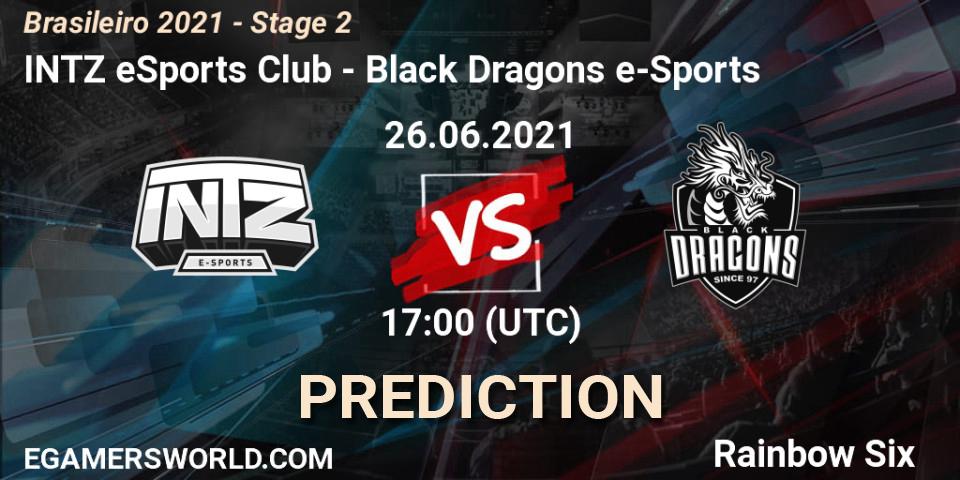 Prognoza INTZ eSports Club - Black Dragons e-Sports. 26.06.2021 at 17:00, Rainbow Six, Brasileirão 2021 - Stage 2