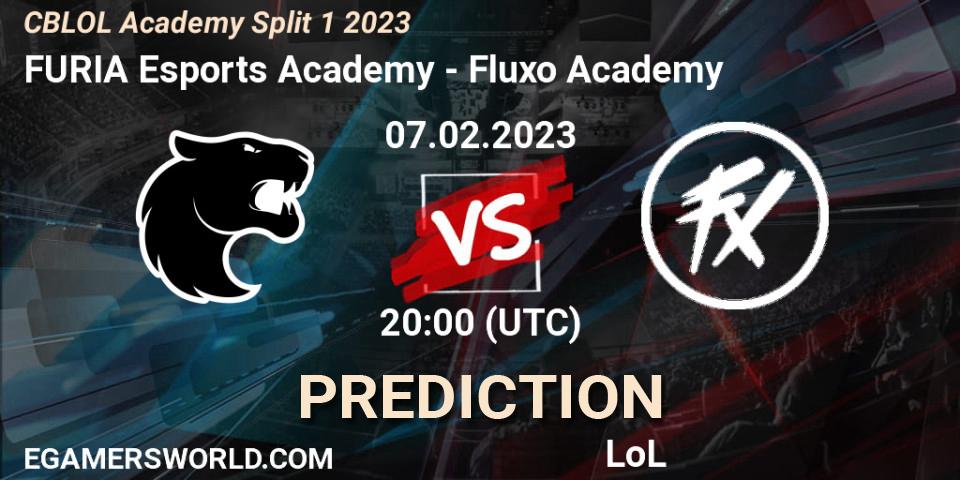 Prognoza FURIA Esports Academy - Fluxo Academy. 07.02.23, LoL, CBLOL Academy Split 1 2023