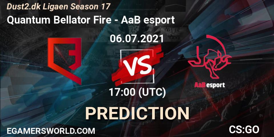 Prognoza Quantum Bellator Fire - AaB esport. 06.07.21, CS2 (CS:GO), Dust2.dk Ligaen Season 17