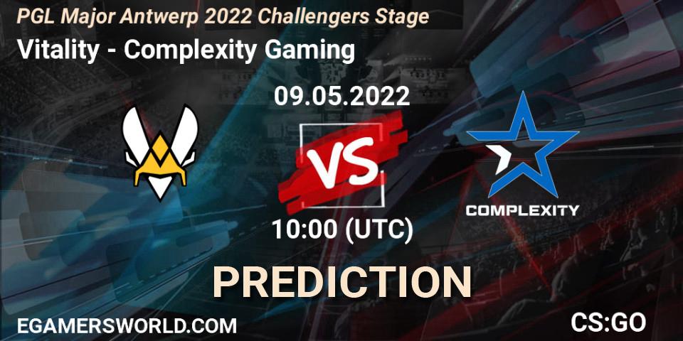 Prognoza Vitality - Complexity Gaming. 09.05.2022 at 10:00, Counter-Strike (CS2), PGL Major Antwerp 2022 Challengers Stage