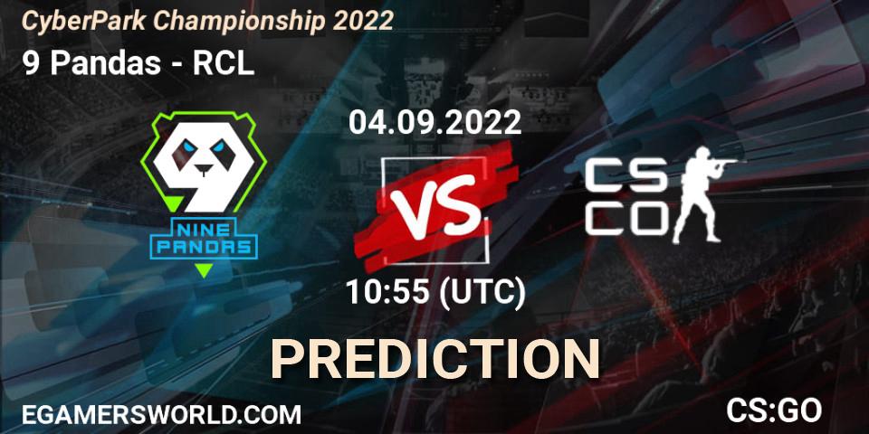 Prognoza 9 Pandas - RCL. 03.09.2022 at 17:20, Counter-Strike (CS2), CyberPark Championship 2022