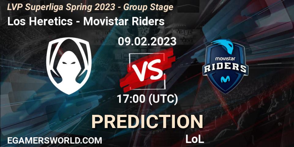 Prognoza Los Heretics - Movistar Riders. 09.02.23, LoL, LVP Superliga Spring 2023 - Group Stage
