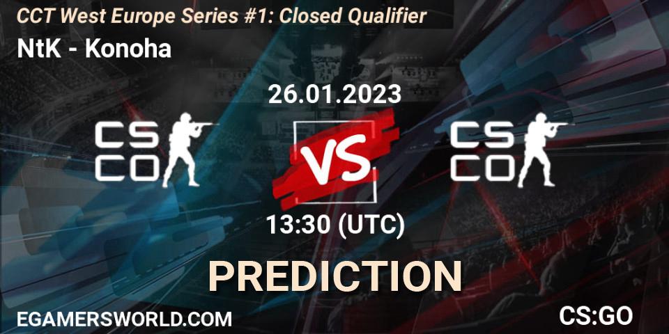 Prognoza NtK - Konoha. 26.01.23, CS2 (CS:GO), CCT West Europe Series #1: Closed Qualifier
