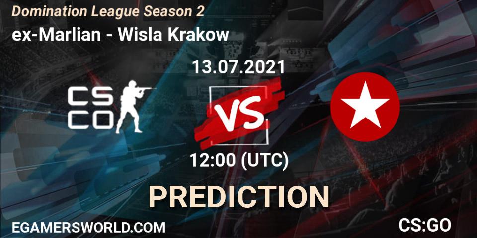 Prognoza ex-Marlian - Wisla Krakow. 13.07.2021 at 12:00, Counter-Strike (CS2), Domination League Season 2