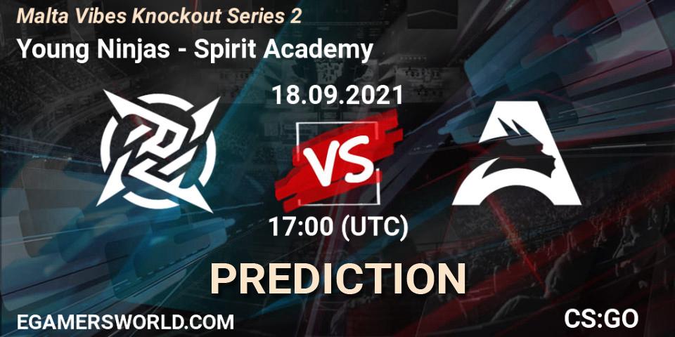 Prognoza Young Ninjas - Spirit Academy. 18.09.2021 at 17:10, Counter-Strike (CS2), Malta Vibes Knockout Series #2