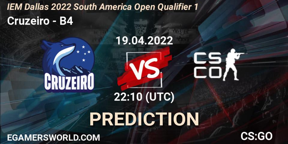 Prognoza Cruzeiro - B4. 19.04.2022 at 22:10, Counter-Strike (CS2), IEM Dallas 2022 South America Open Qualifier 1