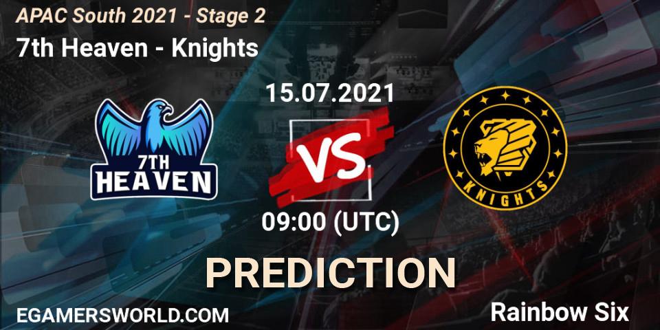 Prognoza 7th Heaven - Knights. 15.07.2021 at 09:00, Rainbow Six, APAC South 2021 - Stage 2
