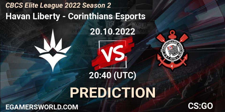 Prognoza Havan Liberty - Corinthians Esports. 20.10.22, CS2 (CS:GO), CBCS Elite League 2022 Season 2