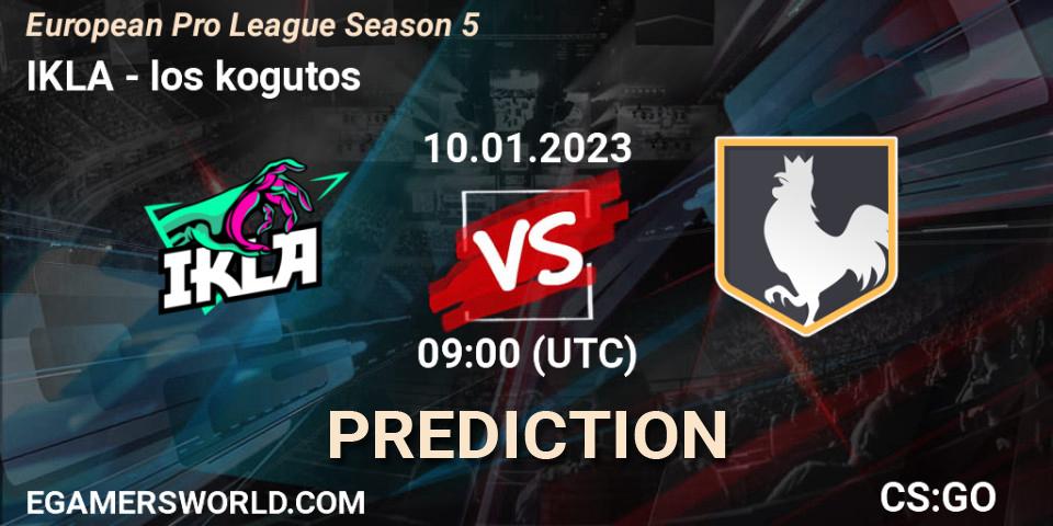 Prognoza IKLA - los kogutos. 10.01.23, CS2 (CS:GO), European Pro League Season 5