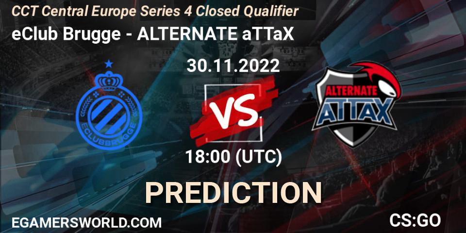 Prognoza eClub Brugge - ALTERNATE aTTaX. 30.11.22, CS2 (CS:GO), CCT Central Europe Series 4 Closed Qualifier