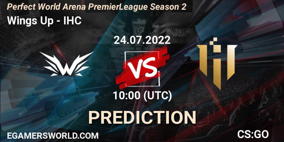 Prognoza Wings Up - IHC. 24.07.2022 at 10:00, Counter-Strike (CS2), Perfect World Arena Premier League Season 2