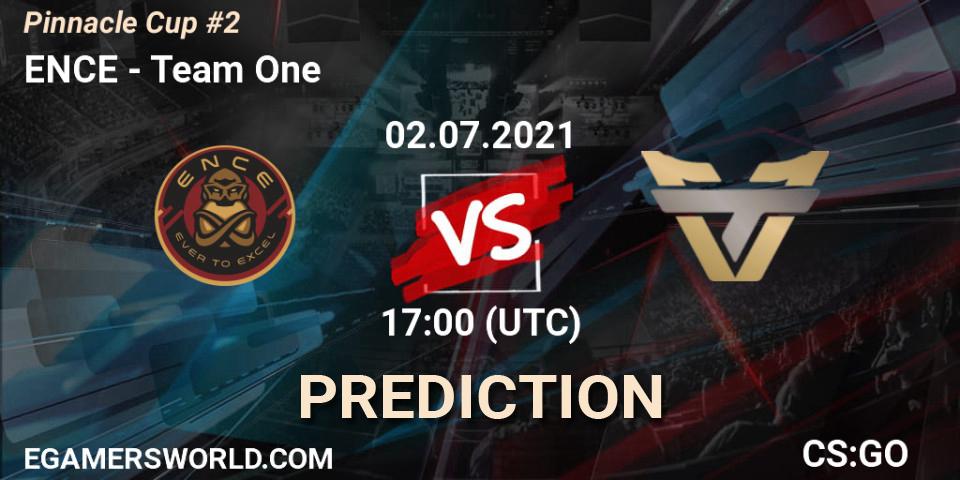 Prognoza ENCE - Team One. 02.07.2021 at 19:00, Counter-Strike (CS2), Pinnacle Cup #2