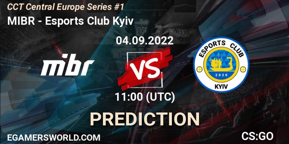 Prognoza MIBR - Esports Club Kyiv. 04.09.2022 at 11:00, Counter-Strike (CS2), CCT Central Europe Series #1