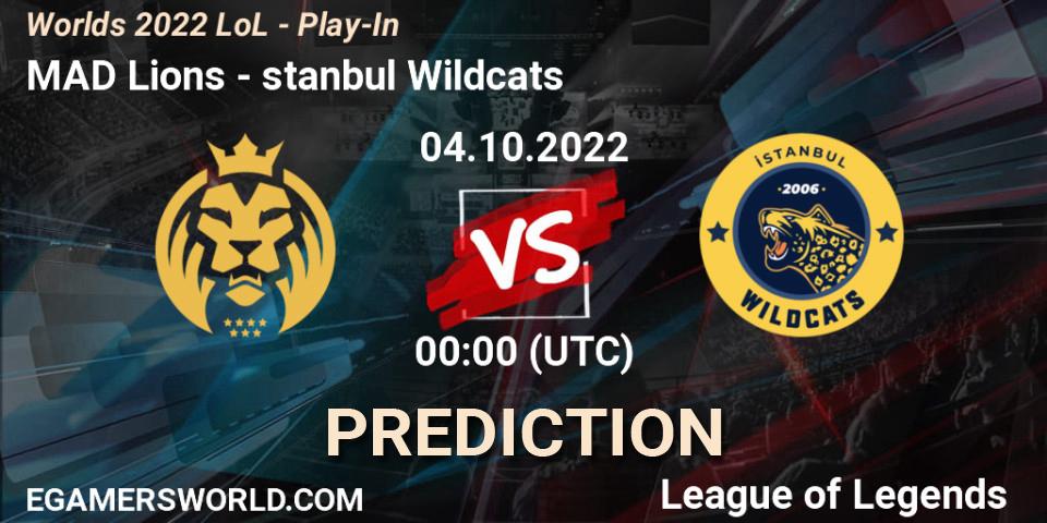 Prognoza MAD Lions - İstanbul Wildcats. 30.09.2022 at 00:30, LoL, Worlds 2022 LoL - Play-In