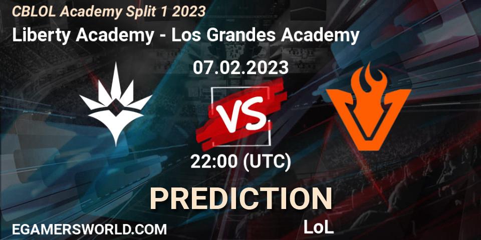 Prognoza Liberty Academy - Los Grandes Academy. 07.02.23, LoL, CBLOL Academy Split 1 2023