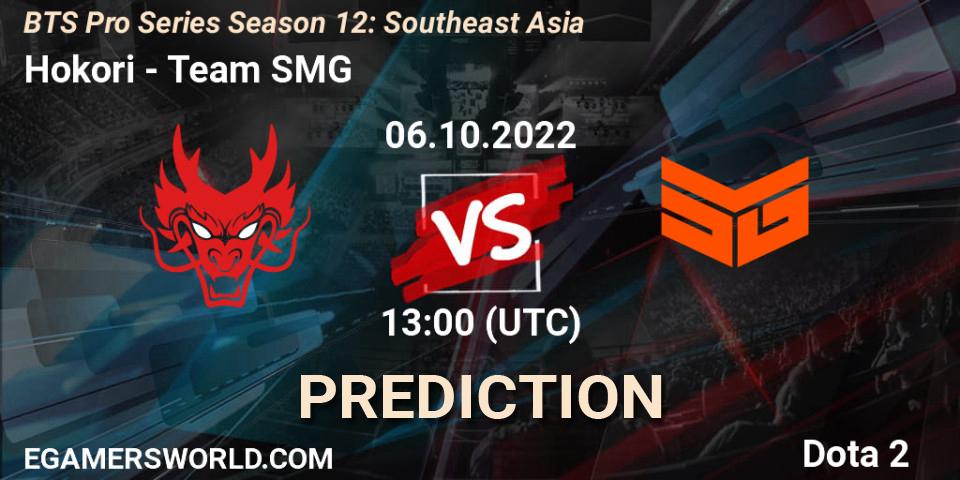 Prognoza Hokori - Team SMG. 06.10.2022 at 11:32, Dota 2, BTS Pro Series Season 12: Southeast Asia