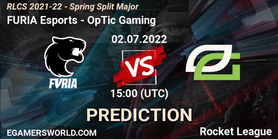 Prognoza FURIA Esports - OpTic Gaming. 02.07.22, Rocket League, RLCS 2021-22 - Spring Split Major