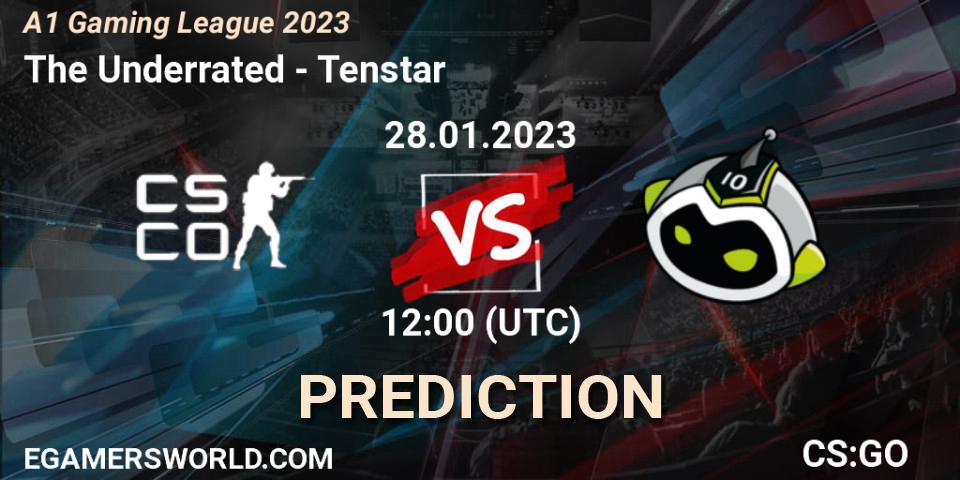 Prognoza The Underrated - Tenstar. 28.01.23, CS2 (CS:GO), A1 Gaming League 2023