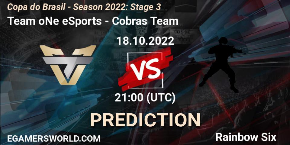 Prognoza Team oNe eSports - Cobras Team. 18.10.22, Rainbow Six, Copa do Brasil - Season 2022: Stage 3