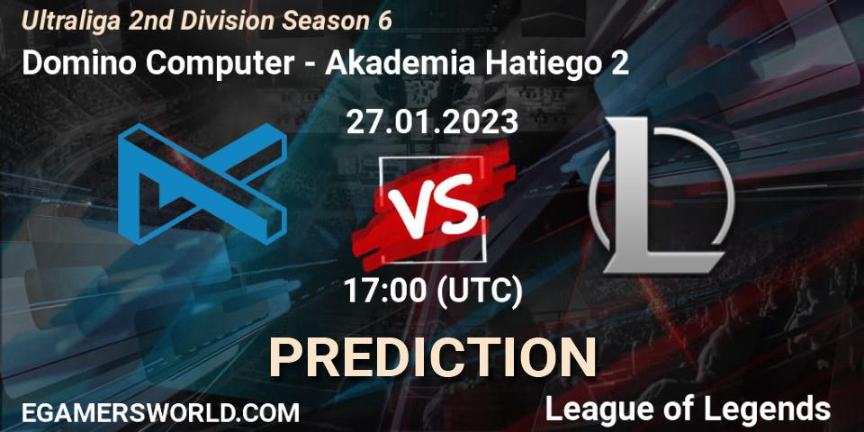 Prognoza Domino Computer - Akademia Hatiego 2. 27.01.2023 at 17:00, LoL, Ultraliga 2nd Division Season 6