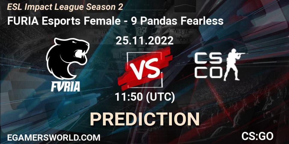 Prognoza FURIA Esports Female - NOFEAR5. 25.11.2022 at 11:50, Counter-Strike (CS2), ESL Impact League Season 2