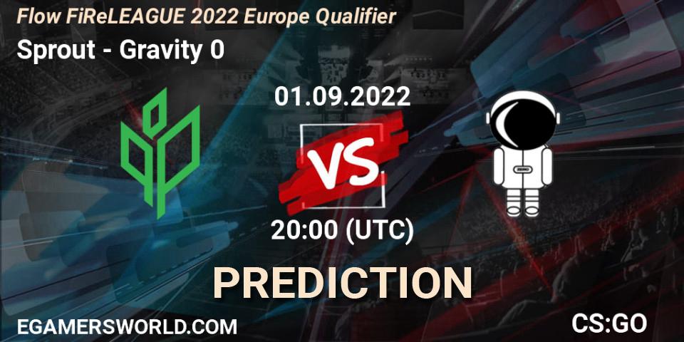 Prognoza Sprout - Gravity 0. 01.09.2022 at 19:40, Counter-Strike (CS2), Flow FiReLEAGUE 2022 Europe Qualifier