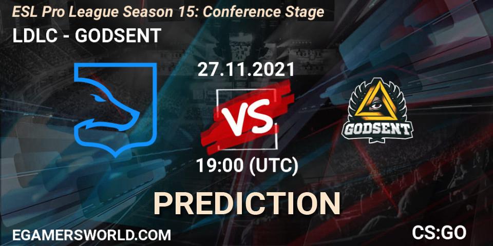 Prognoza LDLC - GODSENT. 27.11.2021 at 19:00, Counter-Strike (CS2), ESL Pro League Season 15: Conference Stage