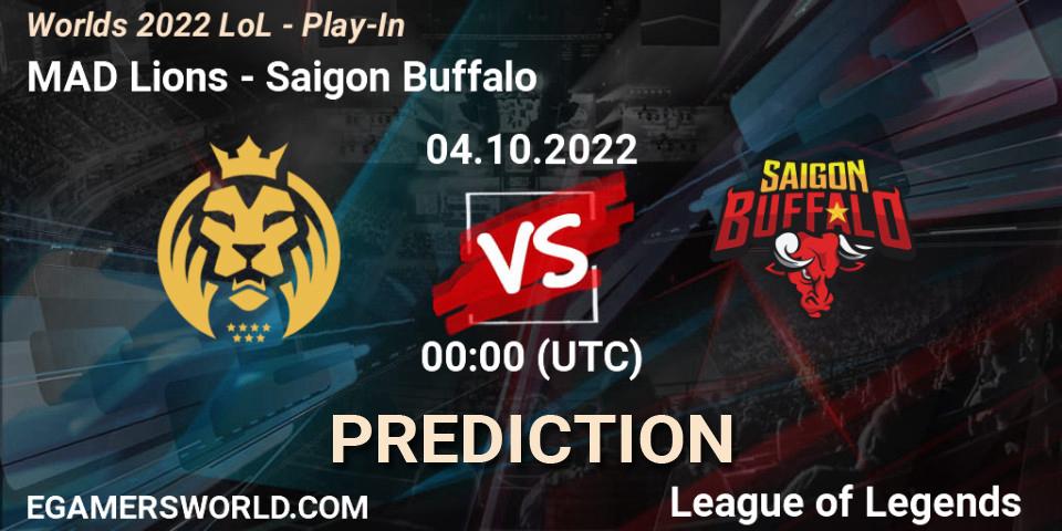 Prognoza MAD Lions - Saigon Buffalo. 01.10.2022 at 21:00, LoL, Worlds 2022 LoL - Play-In
