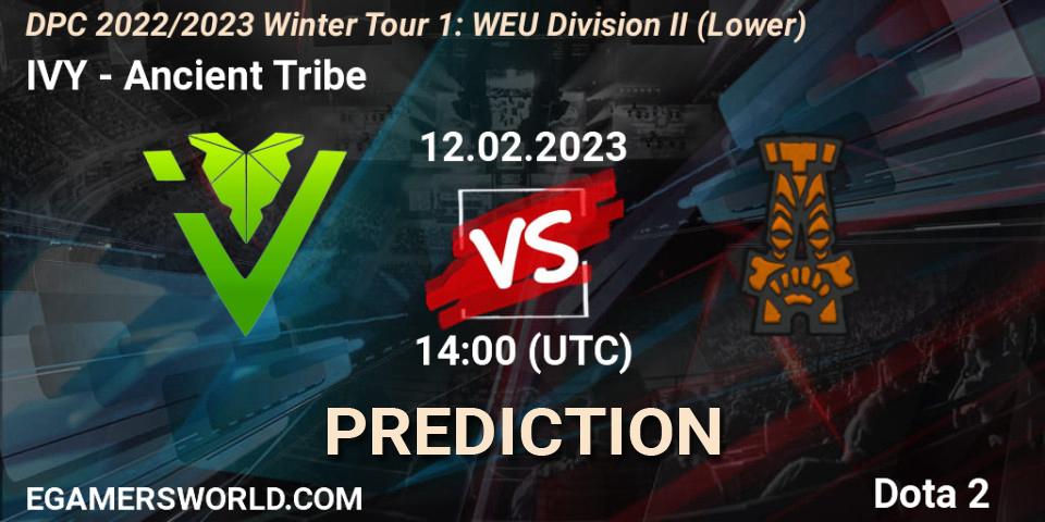 Prognoza IVY - Ancient Tribe. 12.02.23, Dota 2, DPC 2022/2023 Winter Tour 1: WEU Division II (Lower)