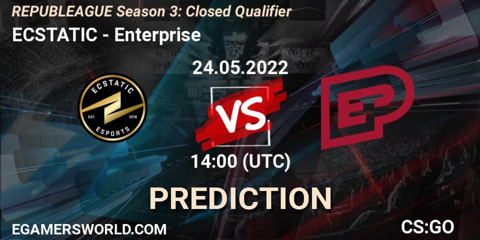 Prognoza ECSTATIC - Enterprise. 24.05.2022 at 14:00, Counter-Strike (CS2), REPUBLEAGUE Season 3: Closed Qualifier