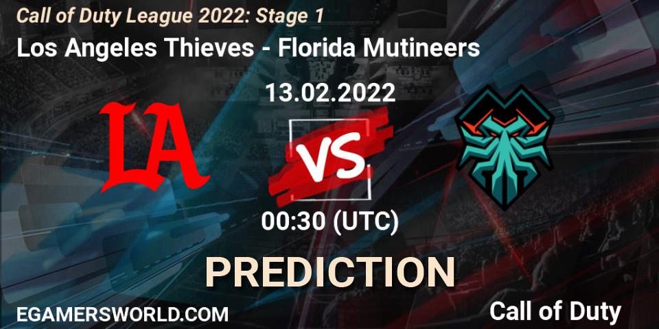 Prognoza Los Angeles Thieves - Florida Mutineers. 13.02.22, Call of Duty, Call of Duty League 2022: Stage 1