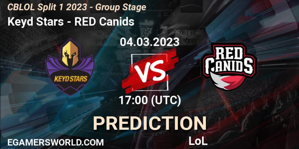 Prognoza Keyd Stars - RED Canids. 04.03.2023 at 17:10, LoL, CBLOL Split 1 2023 - Group Stage