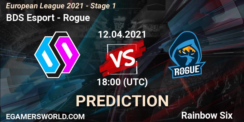Prognoza BDS Esport - Rogue. 12.04.2021 at 18:30, Rainbow Six, European League 2021 - Stage 1