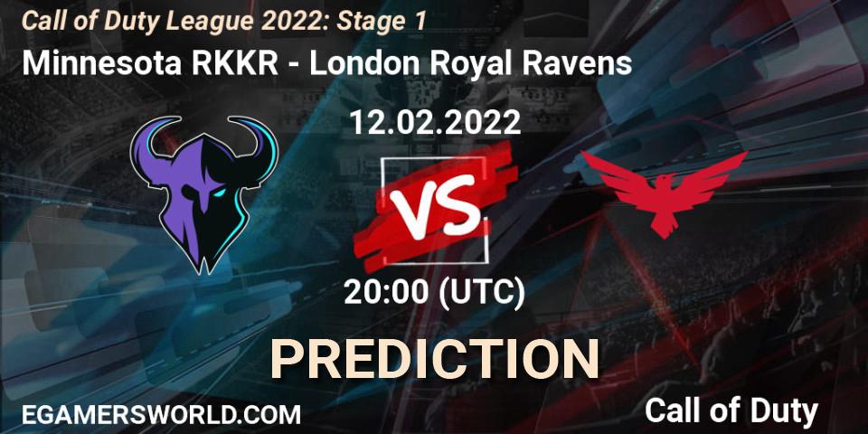 Prognoza Minnesota RØKKR - London Royal Ravens. 12.02.22, Call of Duty, Call of Duty League 2022: Stage 1