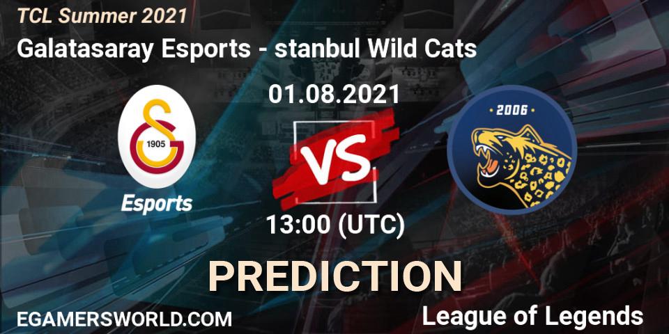 Prognoza Galatasaray Esports - İstanbul Wild Cats. 01.08.2021 at 13:00, LoL, TCL Summer 2021