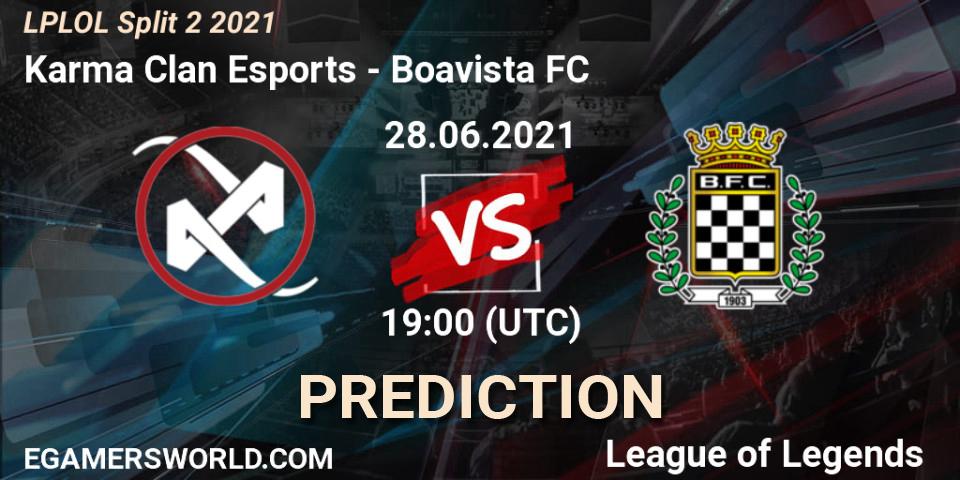 Prognoza Karma Clan Esports - Boavista FC. 28.06.2021 at 19:00, LoL, LPLOL Split 2 2021