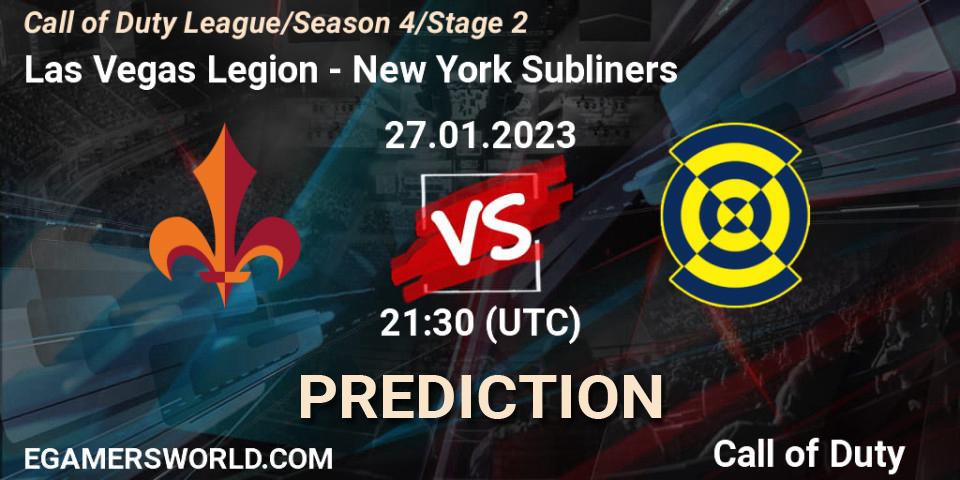Prognoza Las Vegas Legion - New York Subliners. 27.01.2023 at 21:30, Call of Duty, Call of Duty League 2023: Stage 2 Major Qualifiers