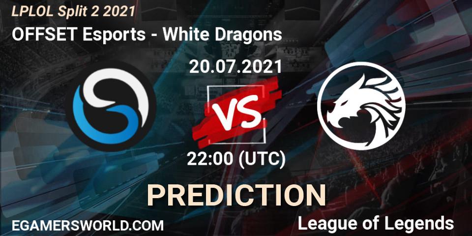 Prognoza OFFSET Esports - White Dragons. 20.07.2021 at 22:15, LoL, LPLOL Split 2 2021