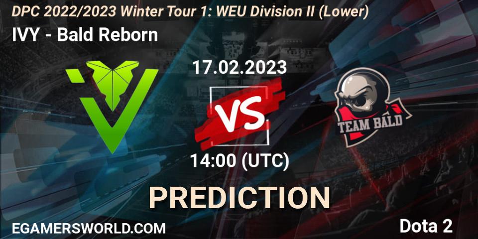 Prognoza IVY - Bald Reborn. 17.02.23, Dota 2, DPC 2022/2023 Winter Tour 1: WEU Division II (Lower)