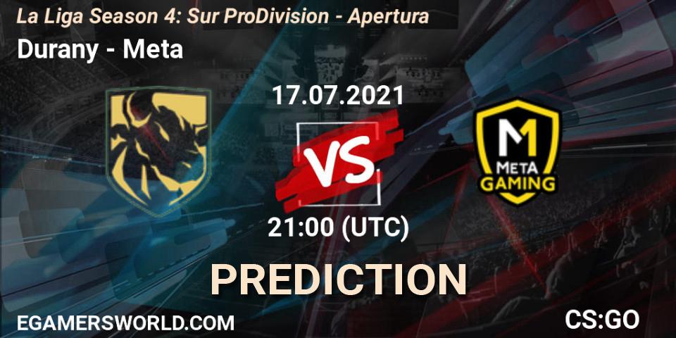 Prognoza Durany - Meta Gaming Brasil. 17.07.2021 at 21:00, Counter-Strike (CS2), La Liga Season 4: Sur Pro Division - Apertura