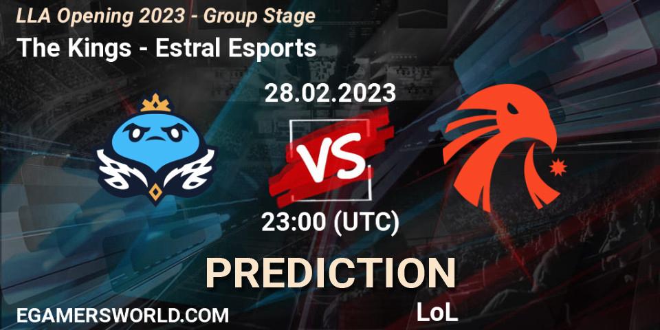Prognoza The Kings - Estral Esports. 01.03.2023 at 00:00, LoL, LLA Opening 2023 - Group Stage