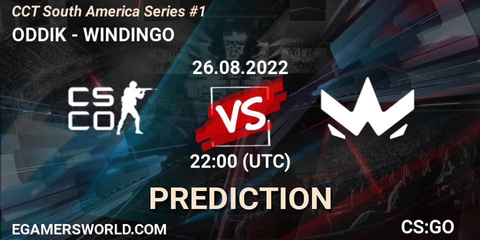 Prognoza ODDIK - WINDINGO. 27.08.2022 at 11:00, Counter-Strike (CS2), CCT South America Series #1