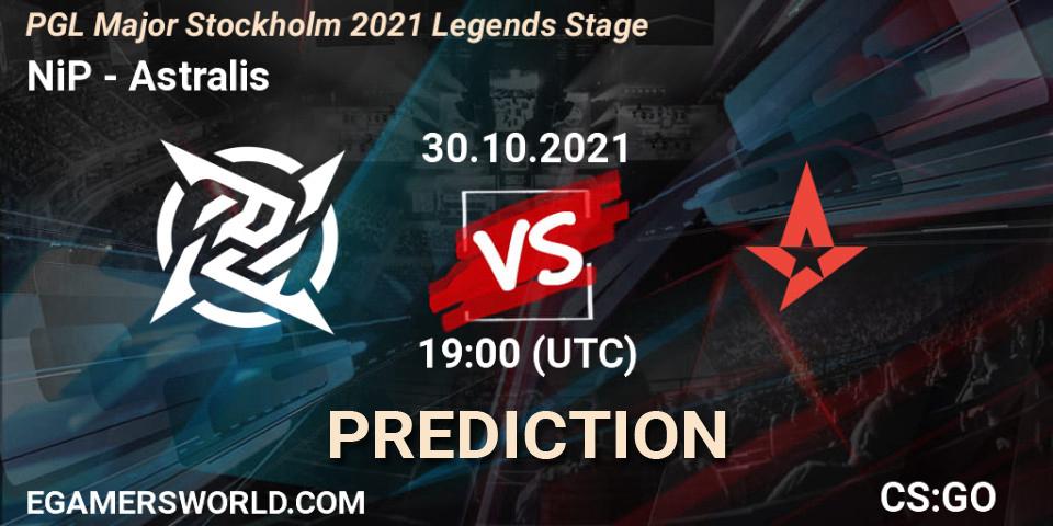 Prognoza NiP - Astralis. 30.10.2021 at 20:05, Counter-Strike (CS2), PGL Major Stockholm 2021 Legends Stage