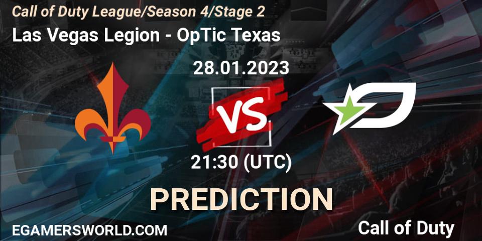 Prognoza Las Vegas Legion - OpTic Texas. 28.01.23, Call of Duty, Call of Duty League 2023: Stage 2 Major Qualifiers