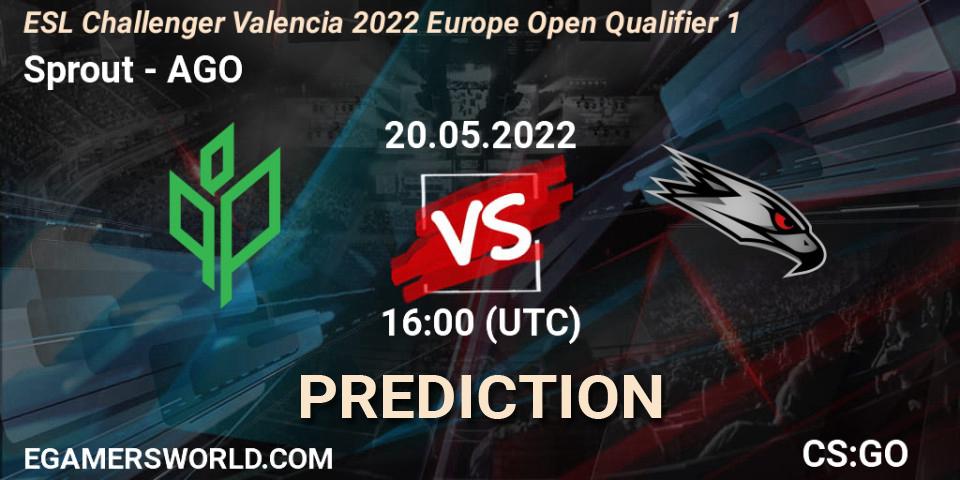 Prognoza Sprout - AGO. 20.05.22, CS2 (CS:GO), ESL Challenger Valencia 2022 Europe Open Qualifier 1