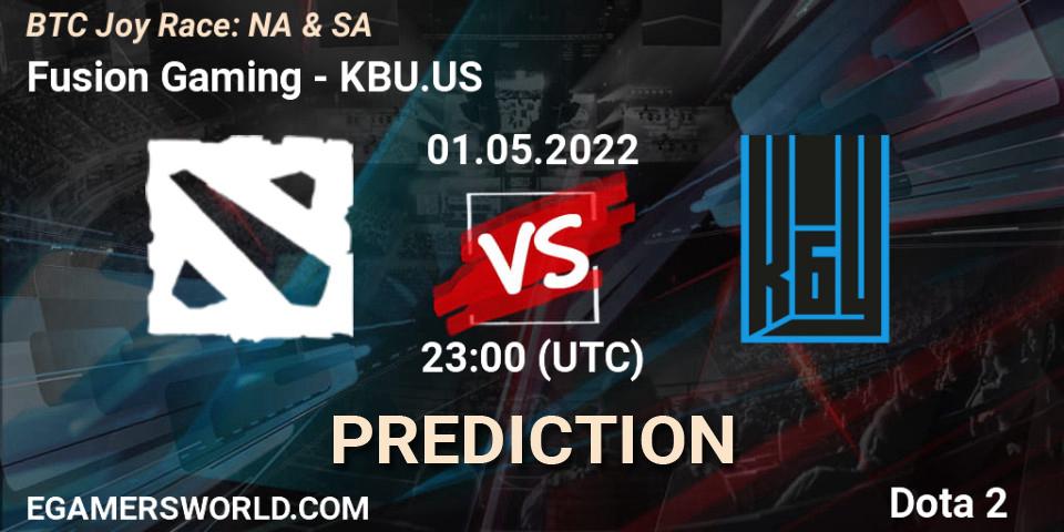 Prognoza Fusion Gaming - KBU.US. 01.05.2022 at 23:28, Dota 2, BTC Joy Race: NA & SA