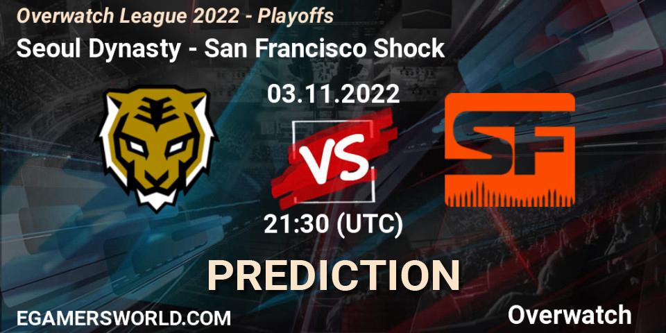 Prognoza Seoul Dynasty - San Francisco Shock. 03.11.22, Overwatch, Overwatch League 2022 - Playoffs