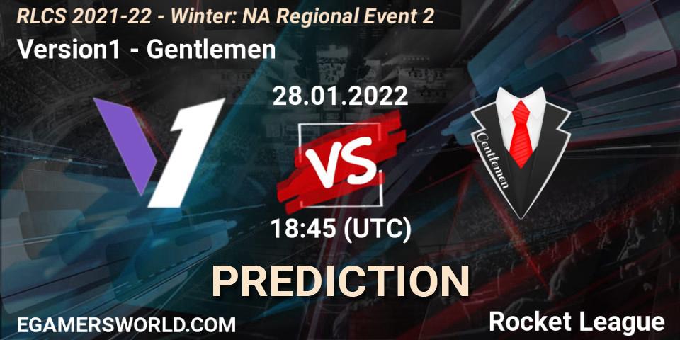 Prognoza Version1 - Gentlemen. 28.01.2022 at 18:45, Rocket League, RLCS 2021-22 - Winter: NA Regional Event 2