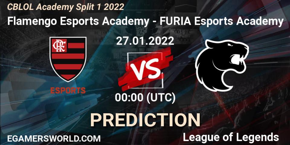 Prognoza Flamengo Esports Academy - FURIA Esports Academy. 26.01.2022 at 23:00, LoL, CBLOL Academy Split 1 2022