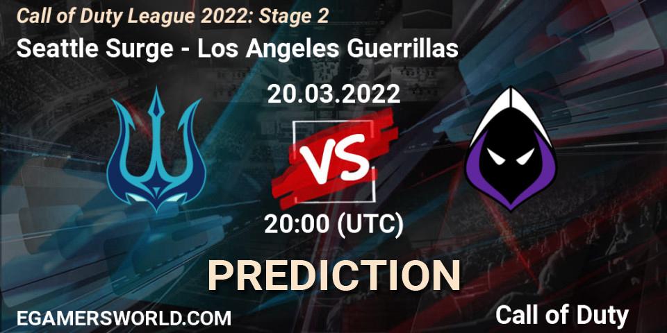 Prognoza Seattle Surge - Los Angeles Guerrillas. 20.03.22, Call of Duty, Call of Duty League 2022: Stage 2